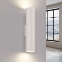 Up Down Applique H : 30 cm Crème GU10 2 flammes...