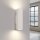 Wandlampe indirekt 2x GU10 H: 20 cm Creme Modern