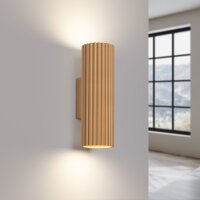Wandleuchte Up Down H: 20 cm in Gold GU10 2-flammig...