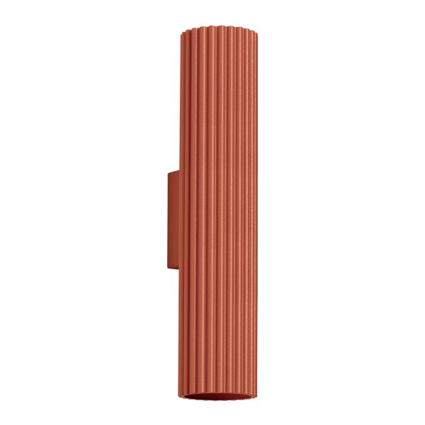 Wandleuchte Modern Up Down Rot GU10 2 flammig B:6,5 cm