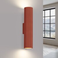Wandleuchte Modern Up Down Rot GU10 2 flammig B:6,5 cm