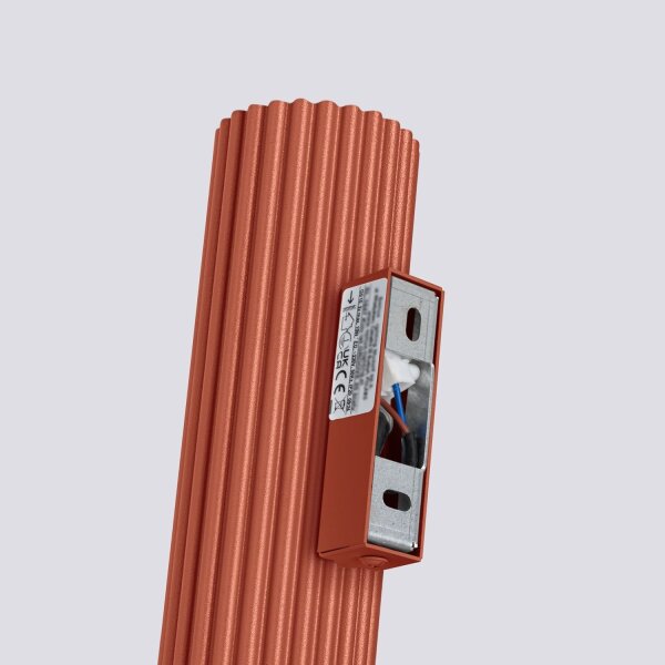 Applique murale Up Down petite H : 20 cm rouge GU10 2 flammes