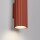 Applique murale Up Down petite H : 20 cm rouge GU10 2 flammes