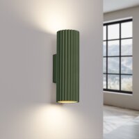 Wandleuchte Modern Up Down Grün GU10 2 flammig H:20 cm