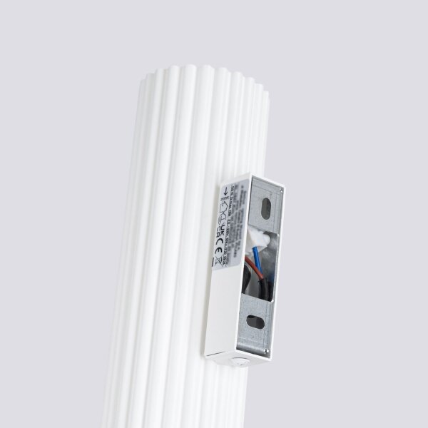 Wandstrahler Weiß klein H: 30 cm klein GU10 2-flammig Modern
