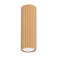 Deckenleuchte GU10 &Oslash; 6,5 cm schmal H: 20 cm in Gold Aufputz