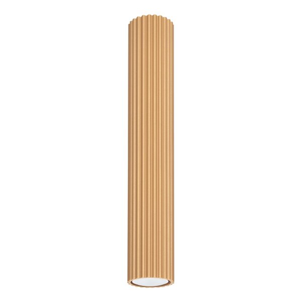 Aufputz Deckenspot GU10 H: 40 cm Ø 6,5 cm in Gold Modern
