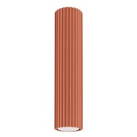 Spot Lampe Decke Aufputz H: 30 cm &Oslash; 6,5 cm Rot Alu GU10