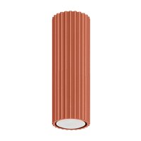 Deckenlampe GU10 H: 20 cm &Oslash; 6,5 cm klein Rot Aufputz Modern