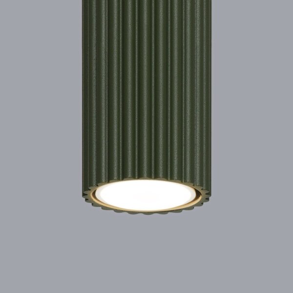 Deckenspot Aufputz GU10 Ø 6,5 cm H: 40 cm schmal Grün