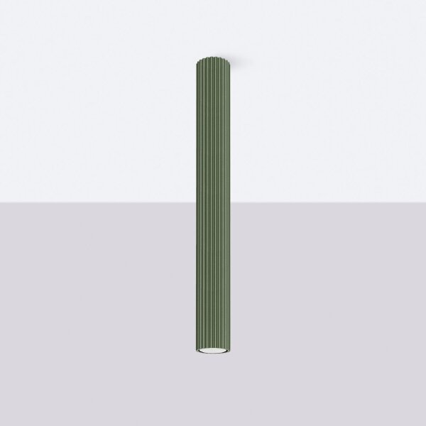 Spot apparent GU10 Ø 6,5 cm H : 60 cm Vert apparent Moderne
