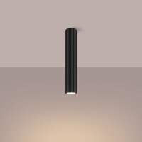 Deckenspot schmal Ø 6,5 cm H: 40 cm Schwarz GU10...