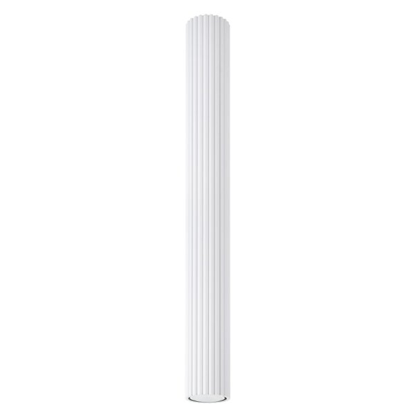 Deckenspot Weiß Ø 6,5 cm 60 cm hoch GU10 Aufputz Aluminium