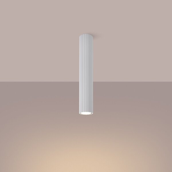 Spot Lampe Decke Weiß GU10 Ø 6,5 cm H: 40 cm Aluminium
