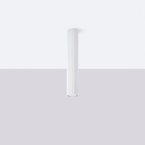 Spot Lampe Decke Weiß GU10 Ø 6,5 cm H: 40 cm Aluminium