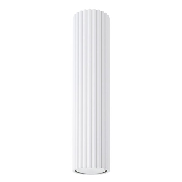 Deckenleuchte klein Ø 6,5 cm H: 20 cm Weiß Aufputz Alu GU10