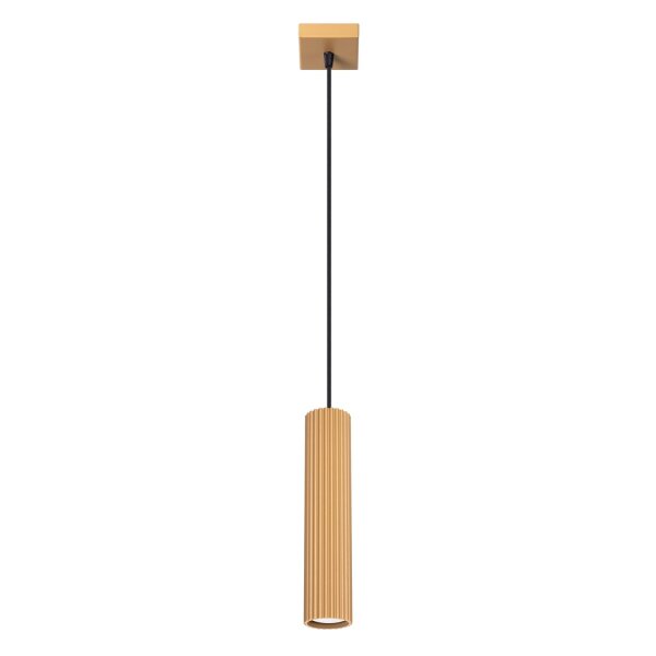 Pendelleuchte GU10 B: 8 cm H: max. 118 cm Aluminium in Gold