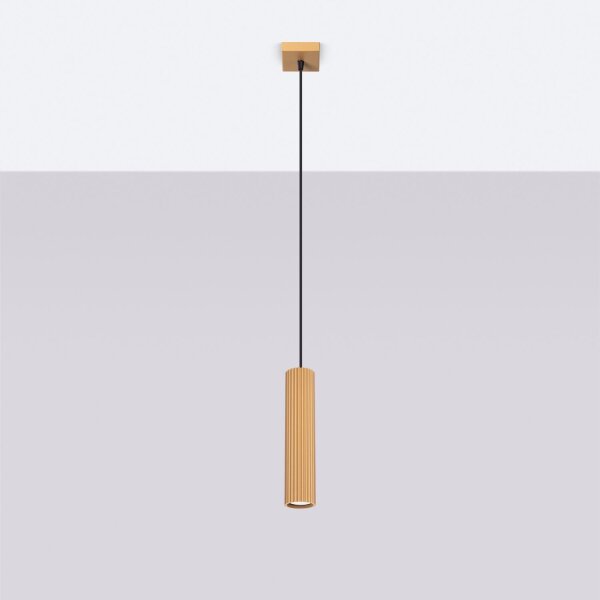 Pendelleuchte GU10 B: 8 cm H: max. 118 cm Aluminium in Gold