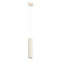 Hängeleuchte schmal Ø 8 cm Aluminium in Creme...