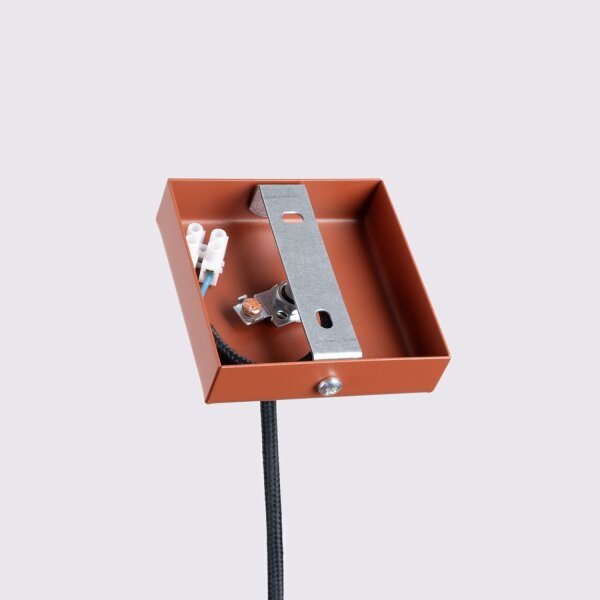 Lampe à suspendre rouge étroite Ø 8 cm H : max. 118 cm GU10