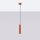 Lampe à suspendre rouge étroite Ø 8 cm H : max. 118 cm GU10