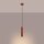 Lampe à suspendre rouge étroite Ø 8 cm H : max. 118 cm GU10
