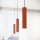 Lampe à suspendre rouge étroite Ø 8 cm H : max. 118 cm GU10