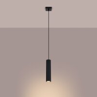 Hängelampe Modern Schwarz schmal B: 8 cm H: max. 118...