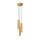 Lampe à suspendre 3 flammes GU10 aluminium L : 19,5 cm en or