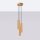 Lampe à suspendre 3 flammes GU10 aluminium L : 19,5 cm en or