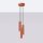Pendelleuchte 3-flammig GU10 Rot aus Aluminium B: 19,5 cm