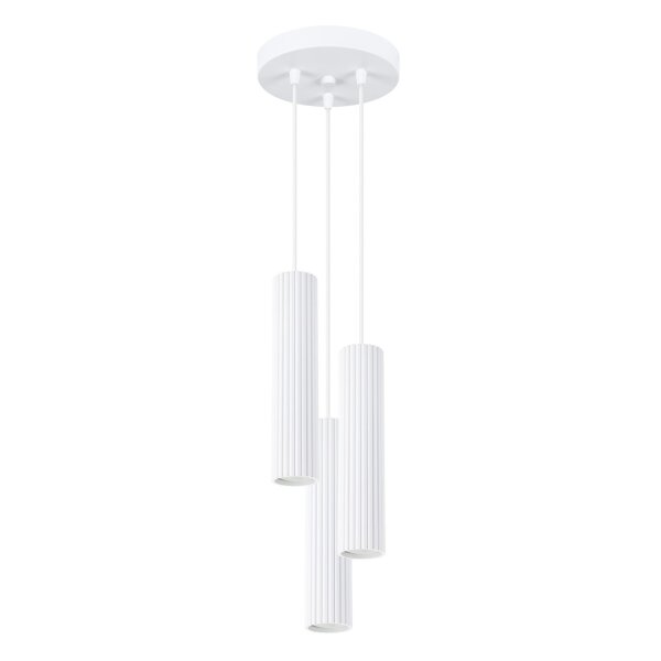 Hängeleuchte 3-flammig GU10 Modern B: 19,5 cm Weiß BERTA