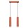 Lampe à suspendre rouge à 2 flammes L : 30 cm étroit H : max. 90 cm GU10
