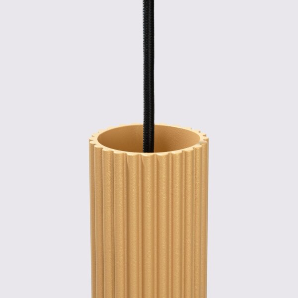 Pendelleuchte GU10 2-flammig aus Aluminium B: 30 cm in Gold