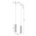 Weiße Hängeleuchte Modern aus Aluminium B: 30 cm 2x GU10 BERTA