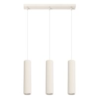 Hängelampe GU10 3-flammig Creme Alu 45 cm verstellbar