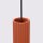 Hängeleuchte Modern GU10 3-flammig B: 45 cm Aluminium in Rot