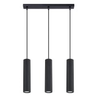 Pendelleuchte 3-flammig GU10 B: 45 cm Schwarz Modern BERTA