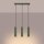 Lampe à suspendre en métal à 3 flammes GU10 L : 45 cm en vert Moderne