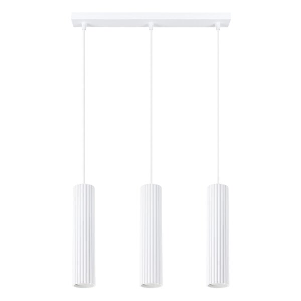 Hängeleuchte 3-flammig GU10 B: 45 cm schmal Weiß Modern