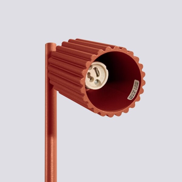Lampe de lecture GU10 hauteur 43 cm aluminium en rouge moderne orientable