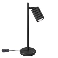 Schreibtischleuchte Schwarz H: 43 cm schwenkbar Aluminium...