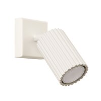 Wandspot GU10 B: 8 cm klein in Creme aus Aluminium