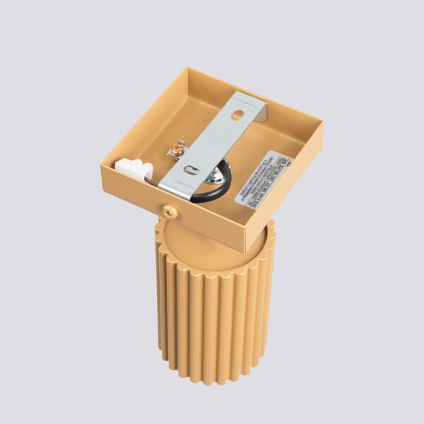 Applique GU10 L : 8 cm petite orientable en aluminium doré