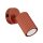 Wandleuchte mit Schalter Rot GU10 B:8 cm Alu schwenkbar