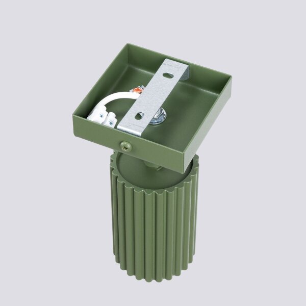 Applique murale petite L : 8 cm Vert orientable Aluminium GU10