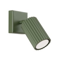 Wandlampe Modern Gr&uuml;n GU10 B:8 cm Alu schwenkbar