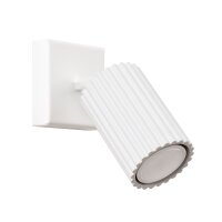 Kleine Wandlampe Wei&szlig; GU10 B:8 cm Alu schwenkbar