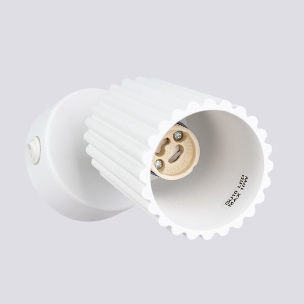 Spot Lampe Weiß GU10 B: 8 cm klein Aluminium schwenkbar
