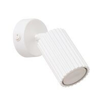Spot Lampe Wei&szlig; GU10 B: 8 cm klein Aluminium...